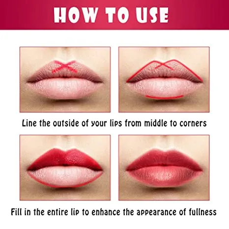 12-Color/Set Lip Liner Pencil Waterproof Matte Lipliner for Women Nude Lip Makeup