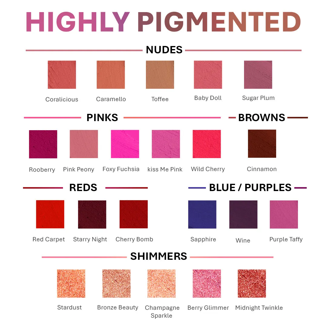 Berry Glimmer - Shimmer Lipstick - Pink, Metallic Lipsticks | 4.2gms