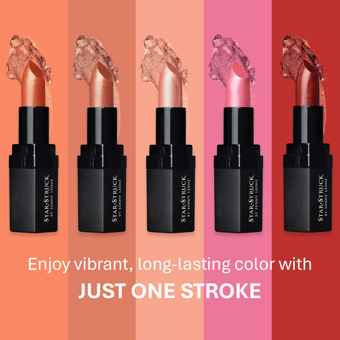 Berry Glimmer - Shimmer Lipstick - Pink, Metallic Lipsticks | 4.2gms