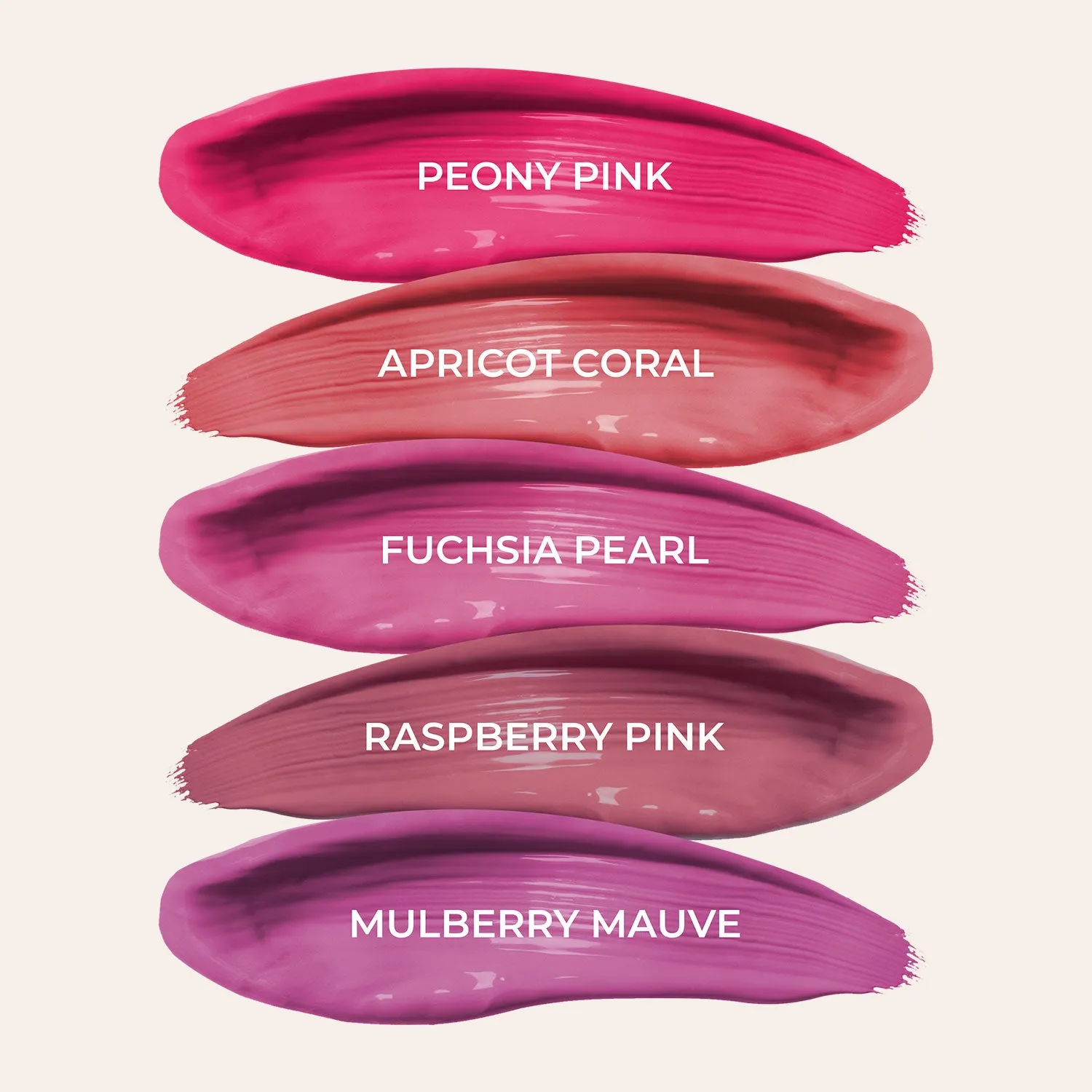 Brights And Pinks: Full-Size Herb Enriched Matte Liquid Lipstick Kit - Set of 5