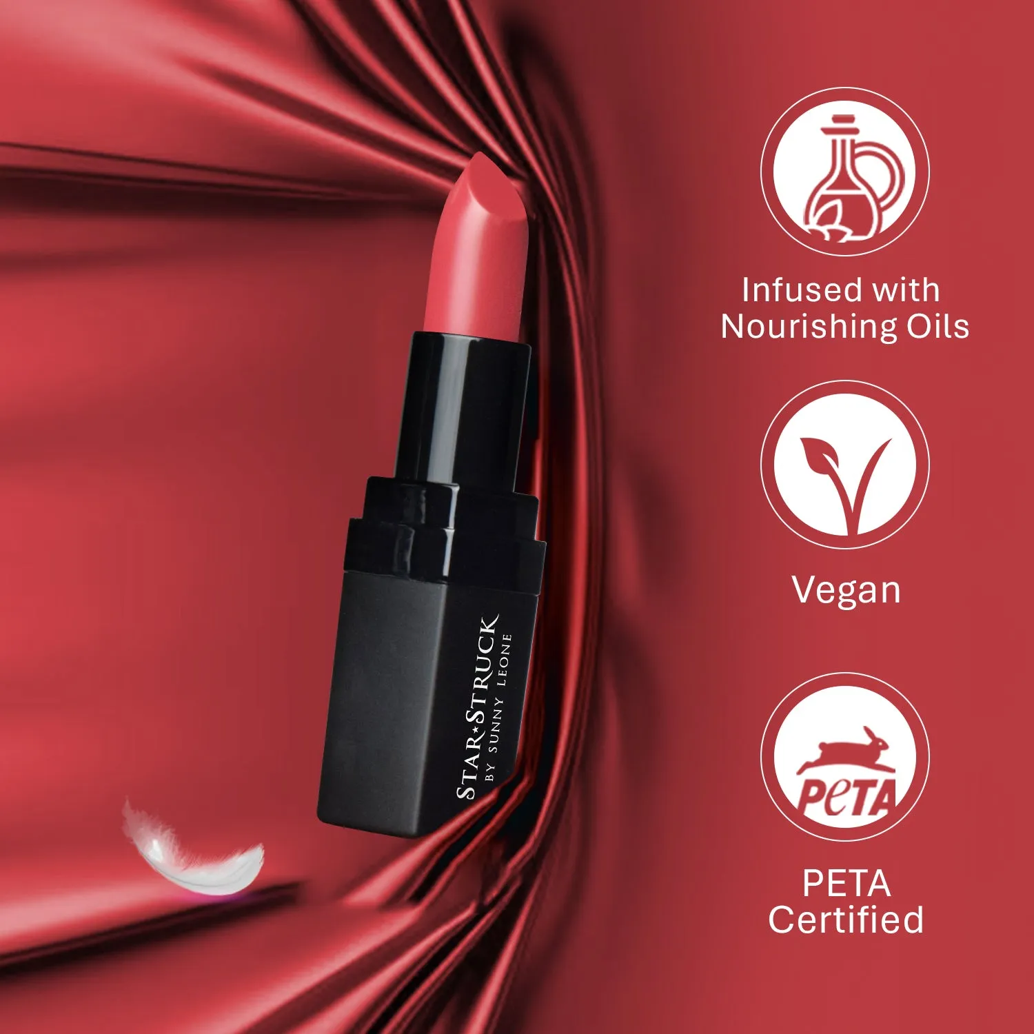 Coralicious - Luxe Matte Lipstick, Coral Pink | 4.2gms