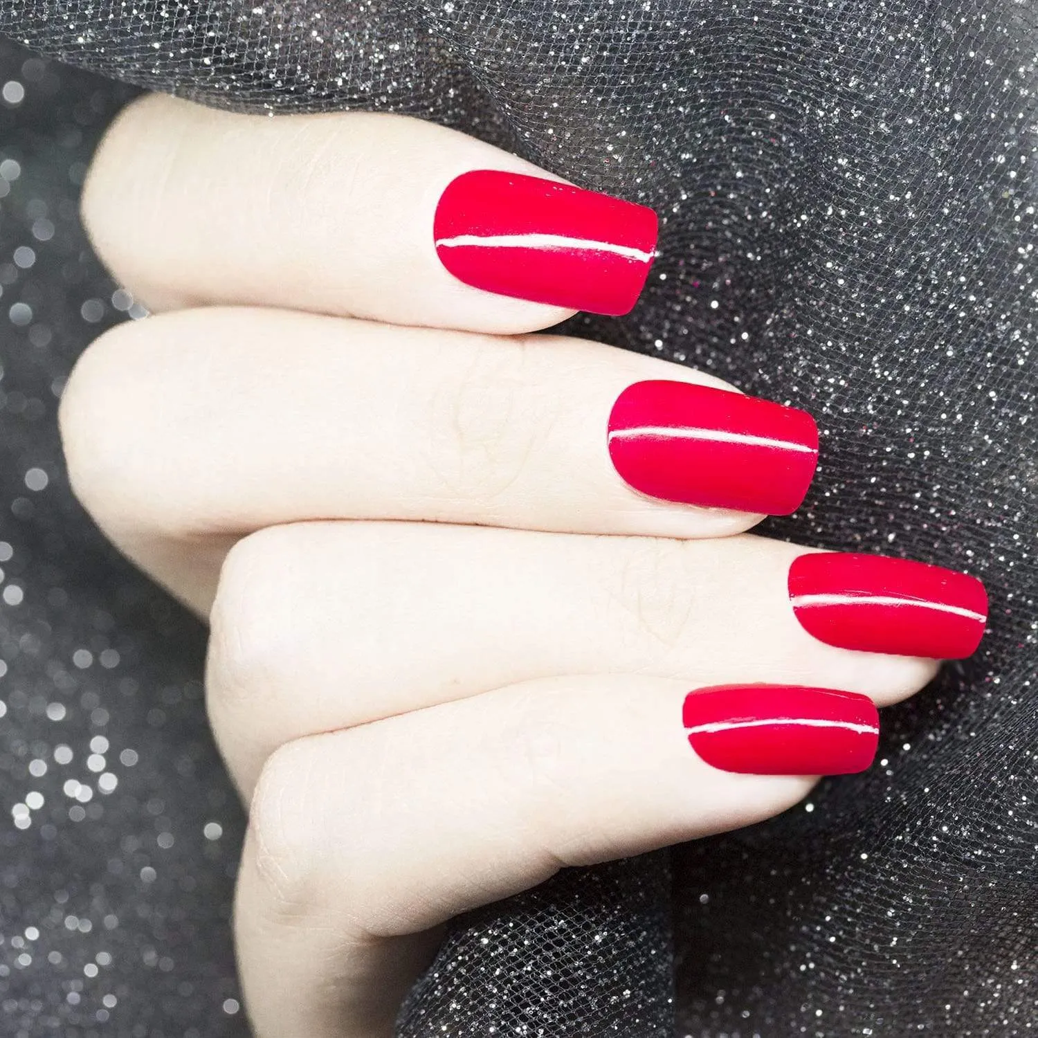 Essentials Bright Collection: Hottie Tottie (B192) Electric Pink-Red Stamping Polish