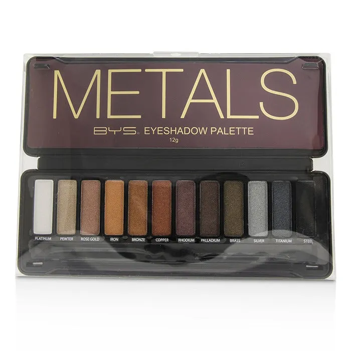 Eyeshadow Palette (12x Eyeshadow, 2x Applicator) - Metals