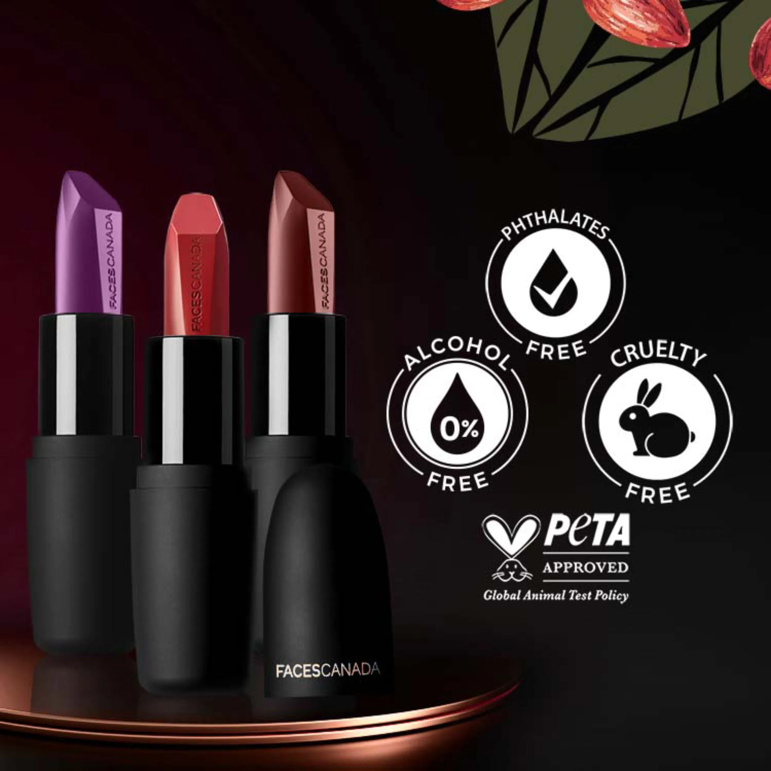 Faces Canada Weightless Matte Lipstick | Jojoba and Almond Oil enriched | Highly pigmented | Smooth One Stroke Weightless Color | Keeps Lips Moisturized |Shade - Forever Red 4g