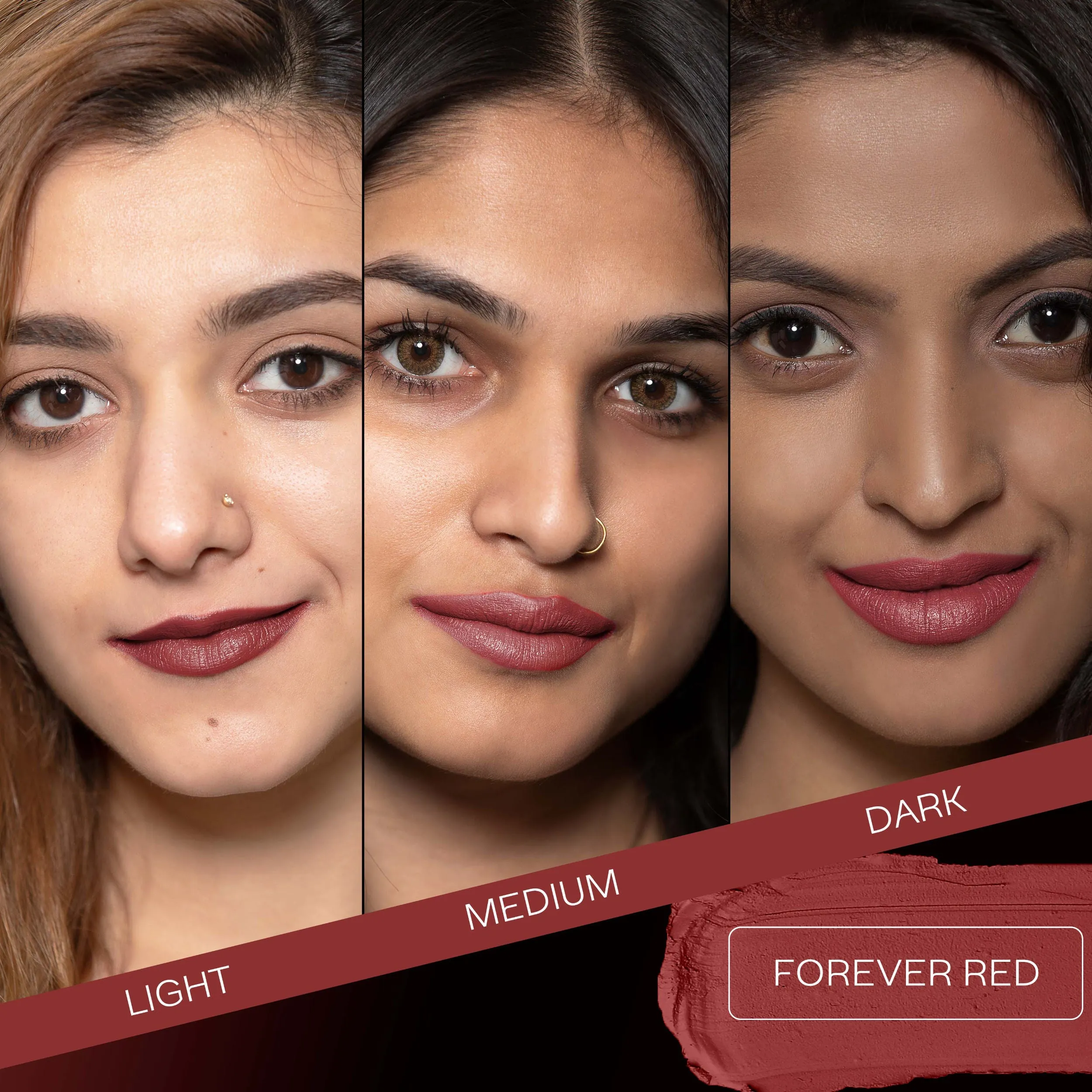 Faces Canada Weightless Matte Lipstick | Jojoba and Almond Oil enriched | Highly pigmented | Smooth One Stroke Weightless Color | Keeps Lips Moisturized |Shade - Forever Red 4g
