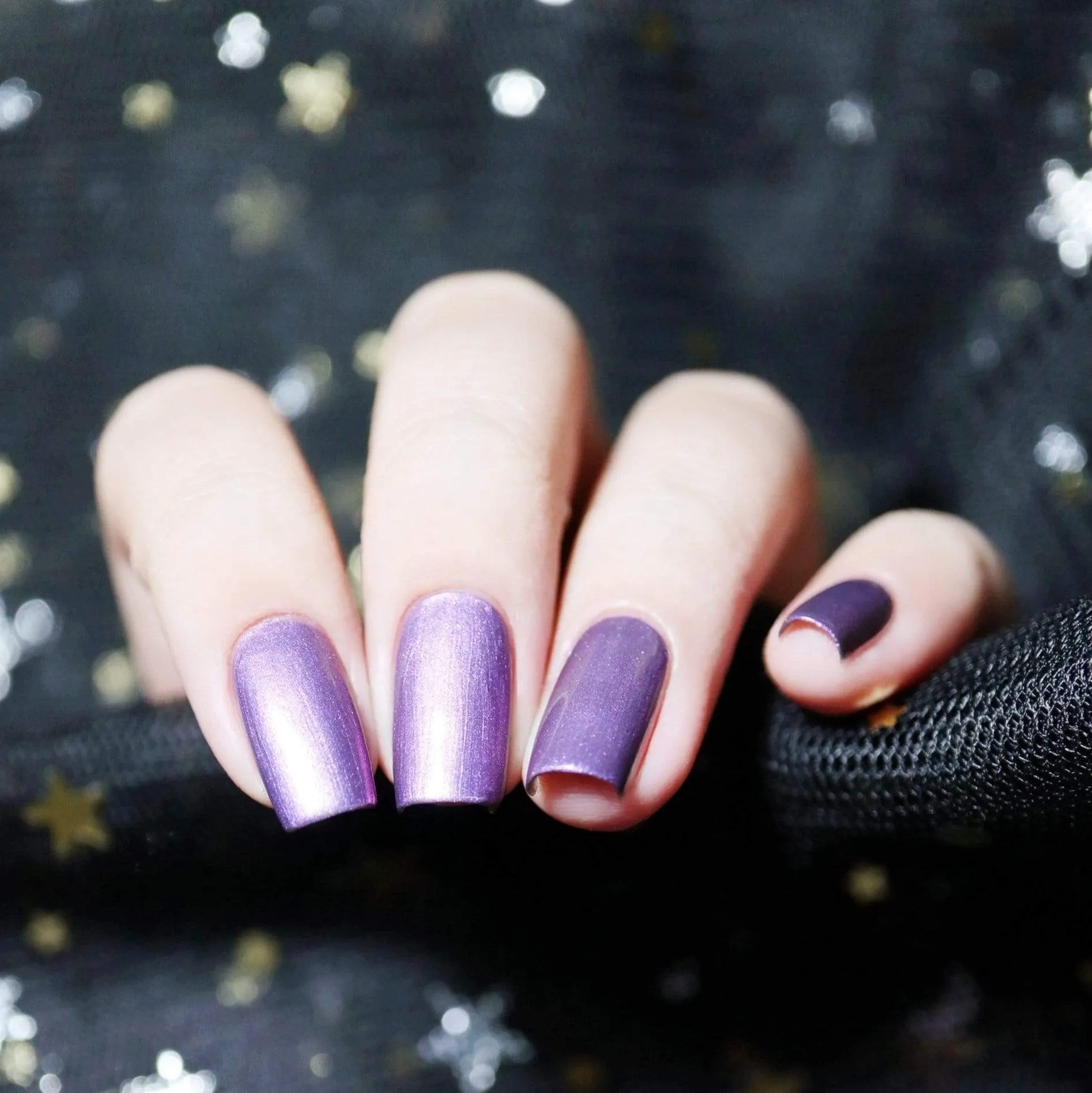 Grimm's Nightfall: 6-Piece Duochrome & Metallic Stamping Polish Set