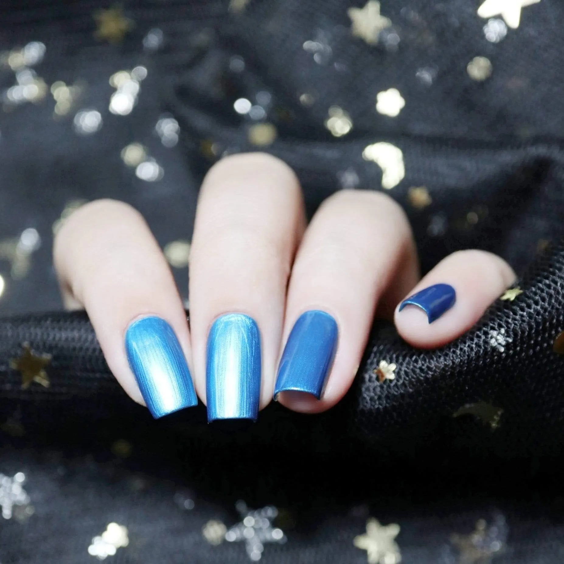 Grimm's Nightfall: 6-Piece Duochrome & Metallic Stamping Polish Set