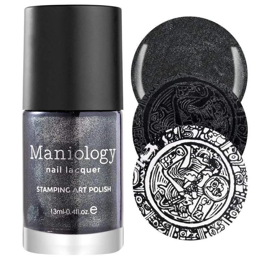 Grimm's Nightfall: 6-Piece Duochrome & Metallic Stamping Polish Set