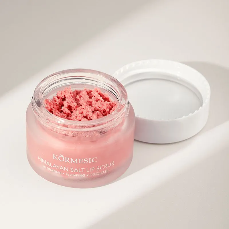 KORMESIC Exfoliating Moisturizing Hydrating Brightening Himalayan Salt Lip Scrub