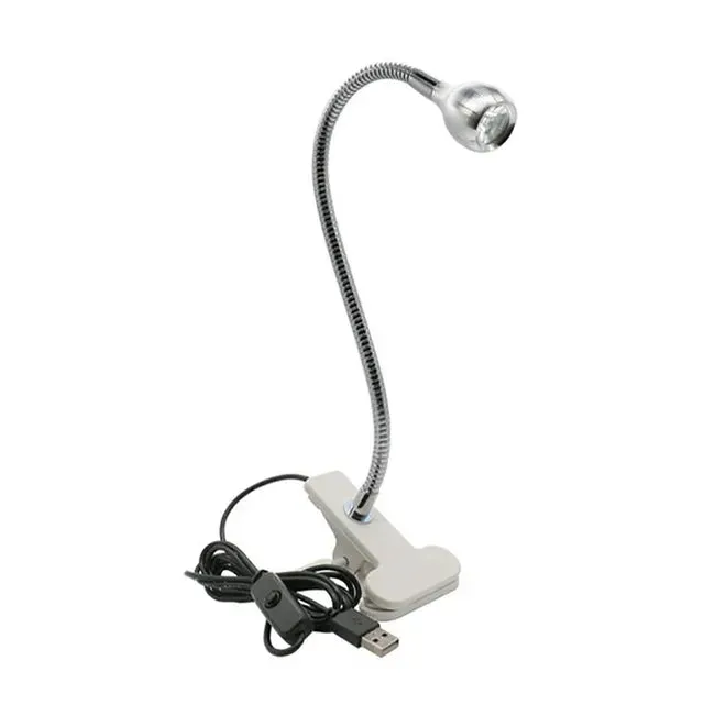 LED UV Light for Drying Gel Nail Polish Clip-On Flexible Desk Mini USB Nail Lamp Portable Nail Dryer Manicure Salon Tools