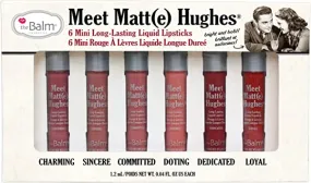 Meet Matt(e) Hughes Set of 6 Mini Long-Lasting Liquid Lipsticks