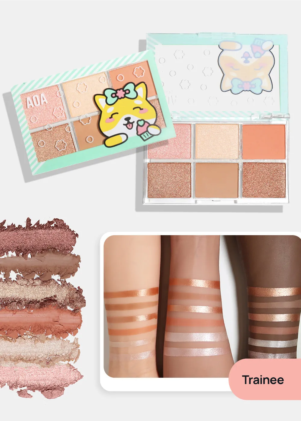 Yumi's Debut 6 Color Eyeshadow Palettes